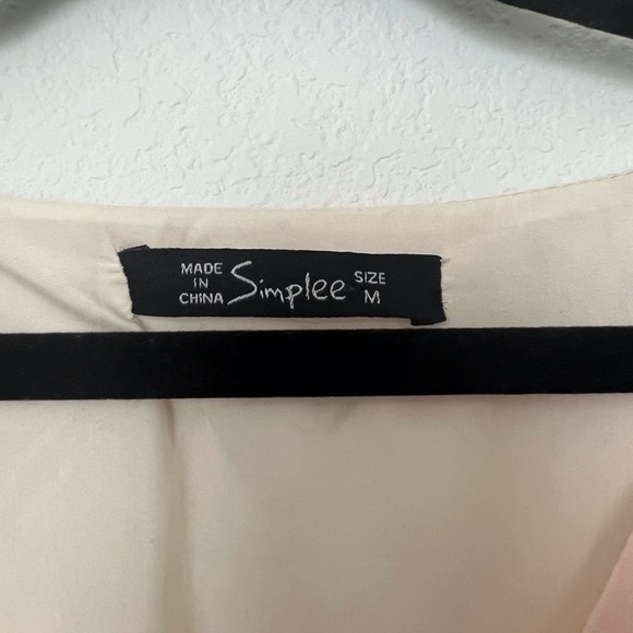 Shein Simplee Floral Print Puff Sleeve Frill Trim Ruffle Hem Dress Size M - Picture 5 of 6